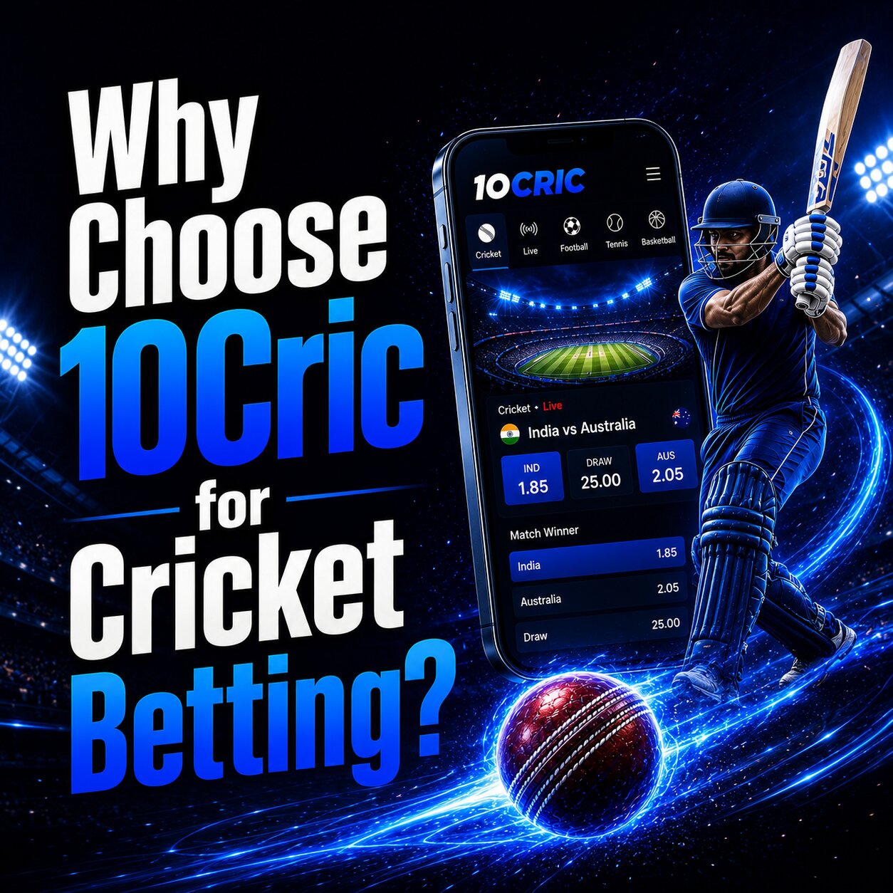 Why Choose 10Cric for Cricket Betting?