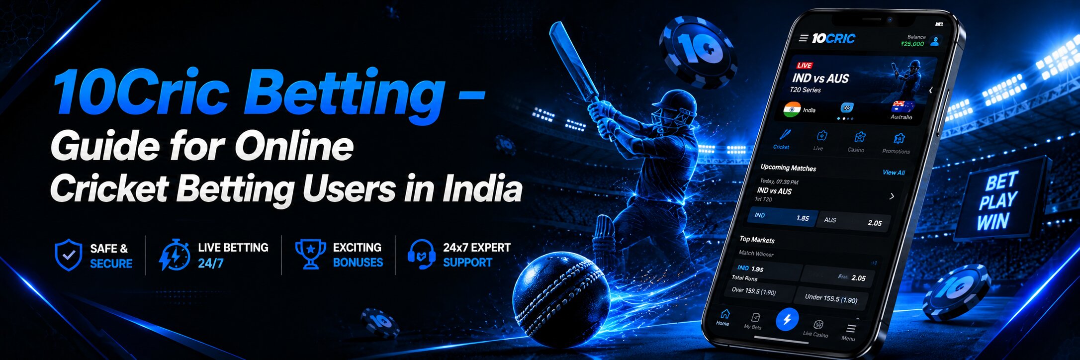 10Cric Betting – Guide for Online Cricket Betting Users in India