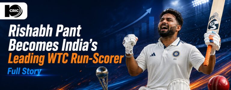 Rishabh Pant Becomes India’s Leading WTC Run-Scorer: Full Story