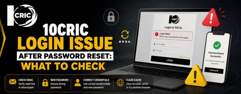 10Cric Login Issue After Password Reset: What to Check